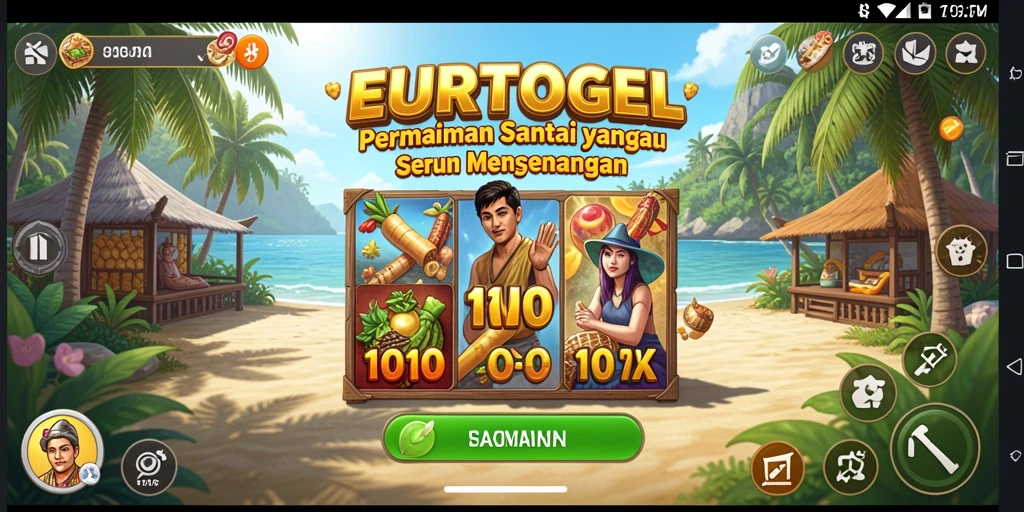 Tampilan gameplay EUROTOGEL yang seru dan penuh warna.