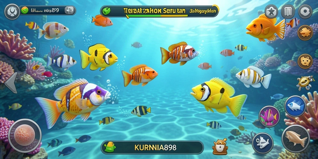 Screenshot gameplay KURNIA898 menampilkan aksi berburu ikan yang seru.