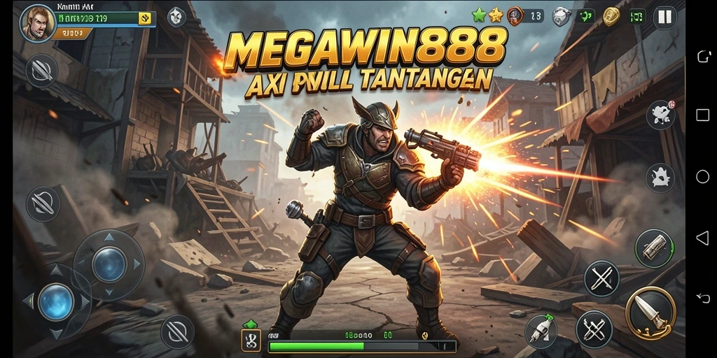 Tangkapan layar menunjukkan aksi mendebarkan di MEGAWIN888.