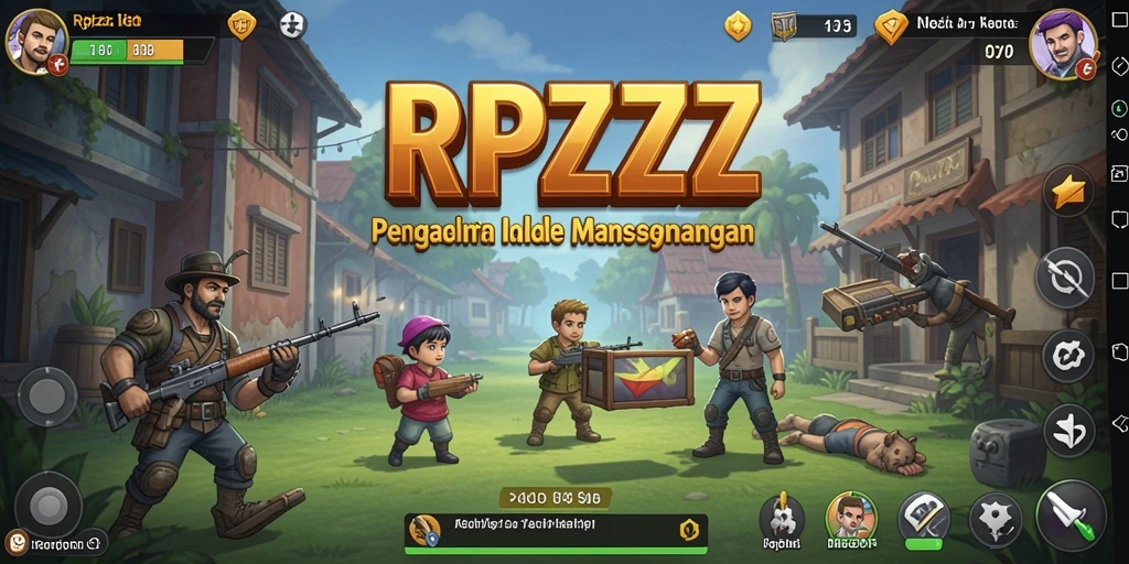 Screenshot utama RPZZZ menampilkan gameplay yang menarik dan interaktif.