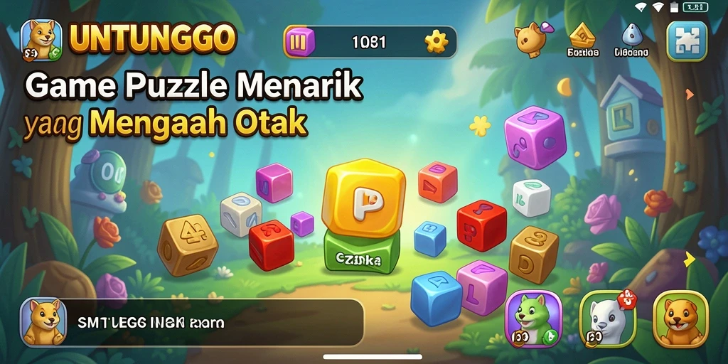Tampilan gameplay UNTUNGGO yang seru dan menantang.