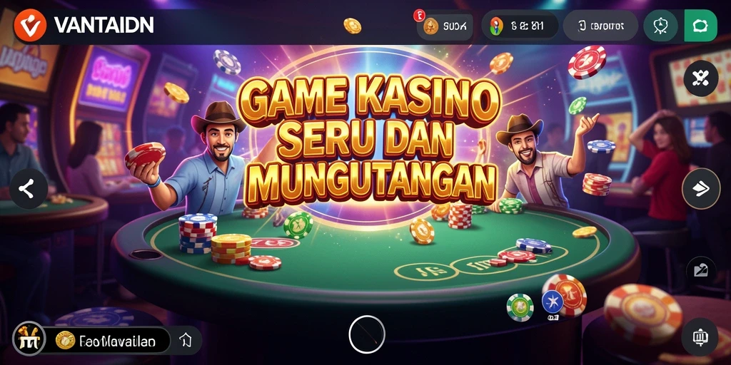 Tampilan menarik dari gameplay Kasino VANTAIDN.